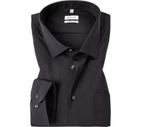 Seidensticker Herren Mens Regular Longsleeve Cotton Business Shirt, Schwarz(001000), 47 EU