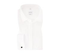 Seidensticker Herren Smokinghemd Business-Hemd Regular Fit Bügelfrei Kentkragen Weiß 38