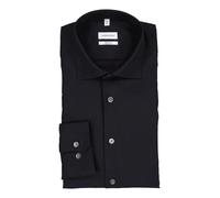 Seidensticker Hemd Herren Regular Fit Langarm Wolle blau, 43