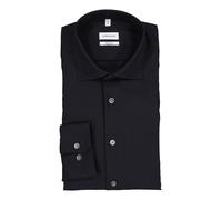 Seidensticker Hemd Herren Regular Fit Langarm Wolle blau, 44