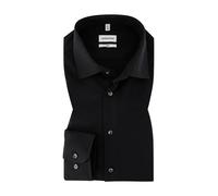 Seidensticker Hemd Herren Slim Fit Baumwolle schwarz, 36