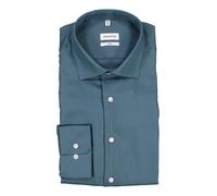 Seidensticker Slim Fit Hemd dunkelgrün, Einfarbig
