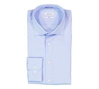 Seidensticker Hemd Herren Slim Fit Langarm Baumwolle blau, 43