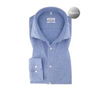 Seidensticker Hemd Herren Slim Fit Langarm Jersey blau, 41