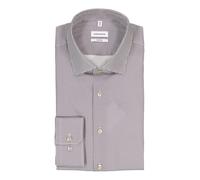 Businesshemd SEIDENSTICKER "Schwarze Rose", Damen, Gr. XL (43), normale Ärmellängen, beige, 100% Baumwolle, bedruckt, tailored fit, 2-Knopf-Manschette, Hemden (40056432-43) beige