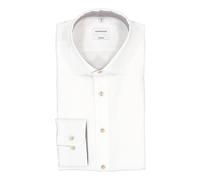 Seidensticker Hemd Herren Slim Fit Langarm Kent-Kragen Baumwolle weiß, 39