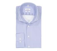 Seidensticker Hemd Herren Slim Fit Langarm Mikrofaser blau, 40