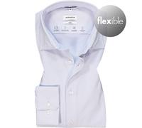 Seidensticker Herren Business-Hemd Slim Fit Bügelfrei Kentkragen Langarm Baumwolle Hellblau Größe 43