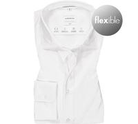 Seidensticker Hemd Herren Slim Fit Langarm Mikrofaser weiß, 38