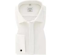 Seidensticker Hemd Herren Slim Fit Umschlagmanschetten Baumwolle weiß, 39
