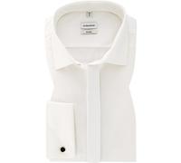 Seidensticker Hemd Herren Slim Fit Umschlagmanschetten Baumwolle weiß, 45