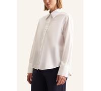 Hemdbluse SEIDENSTICKER "Schwarze Rose", Damen, Gr. M (38), weiß, 100% Baumwolle, unifarben, regular fit, ohne Ausschnitt, Langarm, Blusen, Langarm Kragen Uni (86583802-38) weiß