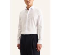 Businesshemd SEIDENSTICKER "Slim", Herren, Gr. XL (43), normale Ärmellängen, blau (hellblau), 100% Baumwolle, gestreift, slim fit, Langarm 2-Knopf-Manschette, Hemden, Slim Langarm Kentkragen Streifen 