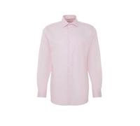 Businesshemd SEIDENSTICKER "Schwarze Rose", Herren, Gr. L42, normale Ärmellängen, rosa (rosé), 100% Baumwolle, unifarben, regular fit, 2-Knopf-Manschette, Hemden, Regular 1/1 Kentkragen Uni (95320760-