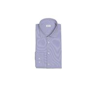 Businesshemd SEIDENSTICKER "Schwarze Rose", Herren, Gr. M (40), normale Ärmellängen, blau (mittelblau), 100% Baumwolle, Strukturmuster, unifarben, tailored fit, 2-Knopf-Manschette, Hemden, Shaped 1/1 