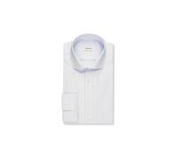 Businesshemd SEIDENSTICKER "Schwarze Rose", Herren, Gr. S (38), normale Ärmellängen, blau, 100% Baumwolle, Strukturmuster, gemustert, tailored fit, 2-Knopf-Manschette, Hemden, Shaped 1/1 Kentkragen St