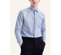 Businesshemd SEIDENSTICKER "Schwarze Rose", Herren, Gr. M (40), normale Ärmellängen, blau, 100% Baumwolle, unifarben, skinny fit, Langarm 2-Knopf-Manschette, Hemden, X-Slim Kentkragen Uni (40255015-40