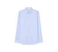 Businesshemd SEIDENSTICKER "X-Slim", Herren, Gr. M (40), normale Ärmellängen, blau (hellblau), 100% Baumwolle, unifarben, skinny fit, 2-Knopf-Manschette, Hemden, X-Slim 1/1 Kentkragen Uni (97812852-40
