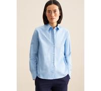 Hemdbluse SEIDENSTICKER "Schwarze Rose", Damen, Gr. M (38), blau (hellblau), 100% Baumwolle, unifarben, regular fit, ohne Ausschnitt, Langarm, Blusen, Langarm Kragen Uni (61450161-38) hellblau