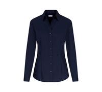 Damen Longbluse Oversized 1/1 Hemdblusenkragen 97% Baumwolle 3% Elastan