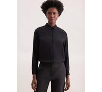 Hemdbluse SEIDENSTICKER, Damen, Gr. S(36), schwarz, 100% Viskose, unifarben, regular fit, ohne Ausschnitt, Blusen Hemdbluse, 1/1 Uni (89810969-36) schwarz