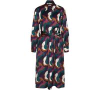 Seidensticker Hemdkragen-Kleid Lila/Camel/Schwarz (Größe: 34) 34 bunt