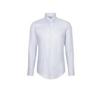Seidensticker Businesshemd Herren Slim Fit - 100% Baumwolle, Strukturmuster, Kentkragen - Grün 38