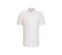 Businesshemd SEIDENSTICKER "Schwarze Rose", Herren, Gr. XL (44), normale Ärmellängen, weiß, 100% Baumwolle, unifarben, regular fit, gerader Abschluss, Hemden, Regular 1/2 Button-Down-Kragen Uni (27880