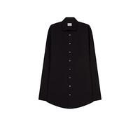 Businesshemd SEIDENSTICKER "Schwarze Rose", Herren, Gr. L42, verlängerte Ärmellängen, schwarz, 100% Baumwolle, unifarben, regular fit, 2-Knopf-Manschette, Hemden, Regular 1/1 Extra lang Kentkragen Uni