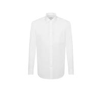 Businesshemd SEIDENSTICKER "Schwarze Rose", Herren, Gr. L42, normale Ärmellängen, weiß, 100% Baumwolle, unifarben, regular fit, Doppelmanschette, Hemden, Regular 1/1 Kentkragen Uni (70703948-42) weiß