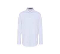 Seidensticker Herren Business-Hemd - Regular Fit - Bügelfrei- Kent-Kragen - Langarm - 100% Baumwolle Mittelblau 46