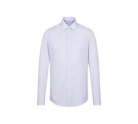 SN293600 Seidensticker Herren Hemd Karo/Streifen taillierte Passform langarm Striped Light Blue - White 45