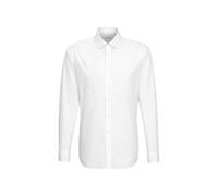 Seidensticker Herren Shaped Bügelfrei Kent Langarm Business Shirt, Weiß, 42 EU