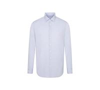 Businesshemd SEIDENSTICKER "Schwarze Rose", Herren, Gr. M (39), normale Ärmellängen, blau, 100% Baumwolle, unifarben, tailored fit, 2-Knopf-Manschette, Hemden, Shaped 1/1 Kentkragen Uni (10956105-39)