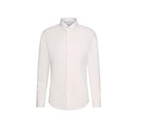 Seidensticker Herren Business - Hemd - Shaped Fit - Bügelfrei - Kläppchen Kragen - Langarm - Umschlagmanschette - 100% Baumwolle Elfenbein (Ecru 21) 44