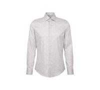 Seidensticker Businesshemd Herren Slim Fit, 100% Baumwolle, Kent-Kragen, Langarm, Grau Gr. 43