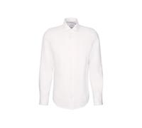 Businesshemd SEIDENSTICKER "Slim", Damen, Gr. XL (44), normale Ärmellängen, weiß, 100% Leinen, unifarben, slim fit, 2-Knopf-Manschette, Hemden Businesshemd, Slim 1/1 Kentkragen Uni (32858404-44)