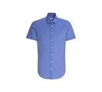 Seidensticker Herren Business-Hemd - Slim Fit - Bügelfrei - Kent-Kragen - Kurzarm - 100% Baumwolle