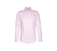 Businesshemd SEIDENSTICKER "Schwarze Rose", Herren, Gr. XL (43), normale Ärmellängen, rosé, 100% Baumwolle, unifarben, slim fit, 2-Knopf-Manschette, Hemden, Slim 1/1 Kentkragen Uni (17634239-43) rosé