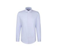 Seidensticker Herren Businesshemd Slim Fit Bügelfrei Langarm Baumwolle Blau Größe 38