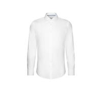 Bügelfreies Popeline Business Hemd in Slim mit Kentkragen Uni 33093 41 (01.665477-0001-41)