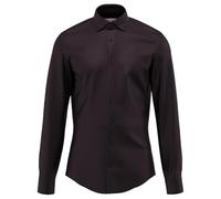 Businesshemd SEIDENSTICKER "Schwarze Rose", Herren, Gr. S (37), normale Ärmellängen, schwarz, 100% Baumwolle, unifarben, slim fit, 2-Knopf-Manschette, Hemden, Slim 1/1 Kentkragen Uni (77534252-37) sch