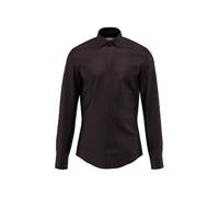 Businesshemd SEIDENSTICKER "Schwarze Rose", Herren, Gr. L (41), normale Ärmellängen, schwarz, 100% Baumwolle, unifarben, slim fit, 2-Knopf-Manschette, Hemden, Slim 1/1 Kentkragen Uni (77534252-41) sch