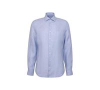 Slim Leinenhemd Uni Blau 42 (01.850034-0012-42)