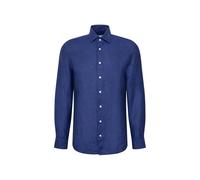 Seidensticker Herren Business-Hemd - Slim Fit - Bügelleicht - Kent-Kragen - Langarm -100Prozent Leinen