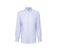 Seidensticker Slim Fit Leinenhemd hellblau, Gestreift