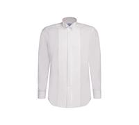 Bügelfreies Popeline Smokinghemd in Regular mit Kläppchenkragen Uni 33093 39 (01.156884-0001-39)