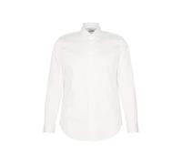 Businesshemd SEIDENSTICKER "Schwarze Rose", Herren, Gr. M (40), normale Ärmellängen, weiß, 100% Baumwolle, unifarben, skinny fit, 2-Knopf-Manschette, Hemden, X-Slim 1/1 Kentkragen Uni (58852641-40) we