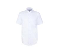 Businesshemd SEIDENSTICKER "Schwarze Rose", Herren, Gr. XL (44), normale Ärmellängen, weiß (blau), 100% Baumwolle, bedruckt, comfort fit, Hemden, Comfort 1/2 Kentkragen Druck (65855852-44) blau