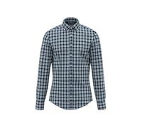Shaped Flanellhemd Karo Türkis 40 (01.845562-0059-40)